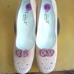 Mary Harmony Pink/Mauve Floral Size 8.5 Shoes